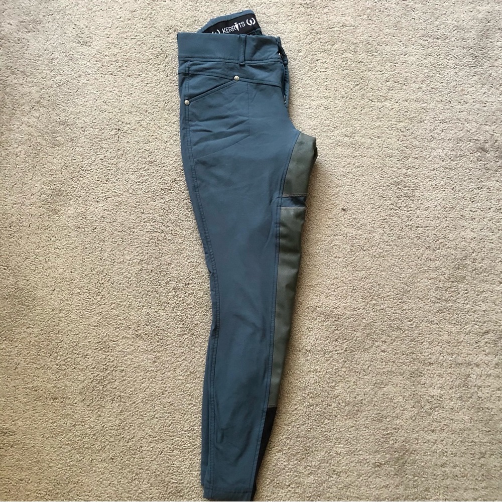 Kerrits Crossover II Full Seat Breeches, size small in blue